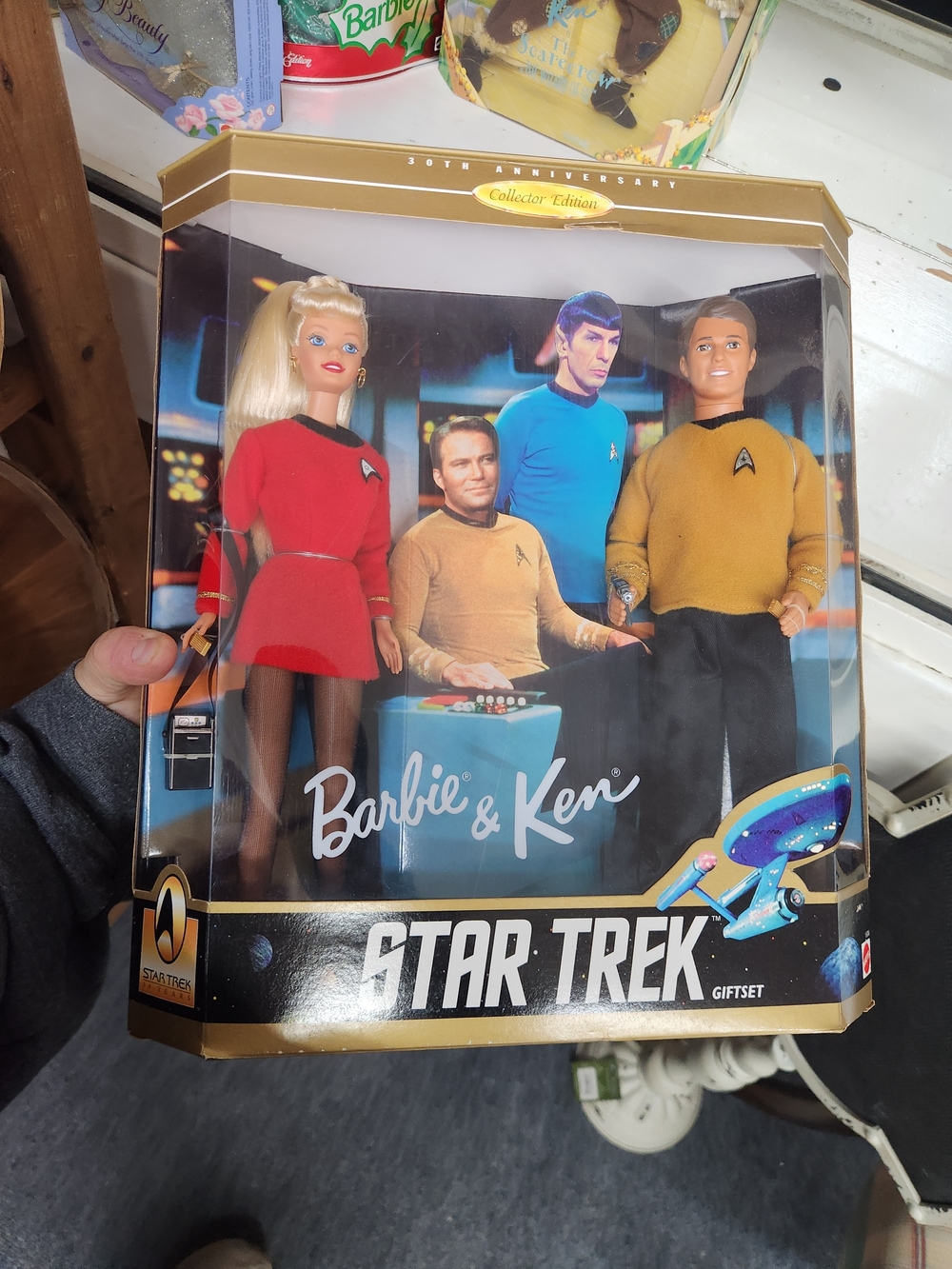 Star Trek Barbie & Ken Collector Edition Giftset - Red, Gold, Blue Uniforms